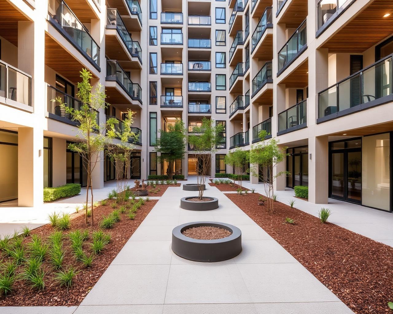 Cortile condominiale
